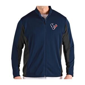 Houston Texans NFL Football Lightweight Men's Full Zip Logo Jacket Navy Size M